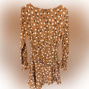 Red Dress Boutique - Don’t Be Basic Brown Print Dress